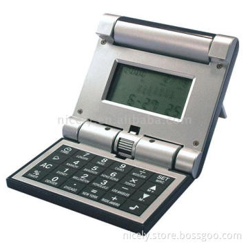 calculator with calendar &amp; time &amp; temperature display